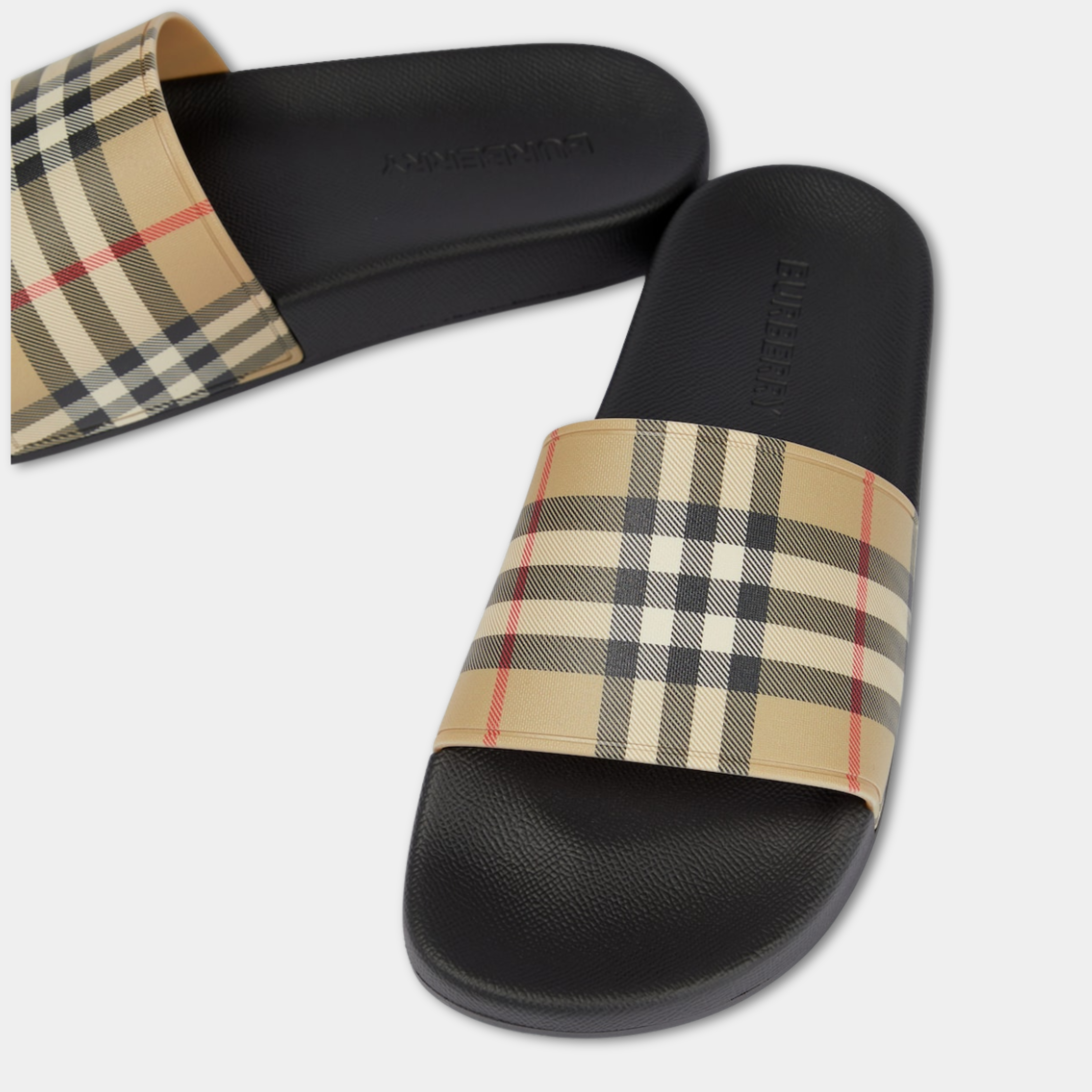 Burberry claquettes à carreaux